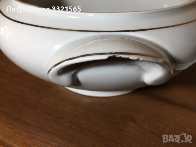 Български порцеланов супник, снимка 5 - Прибори за хранене, готвене и сервиране - 38341414