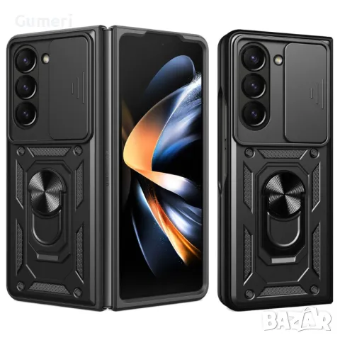 Samsung Galaxy Z Fold6 5G Удароустойчив Гръб С Ринг И Капаче За Камерата