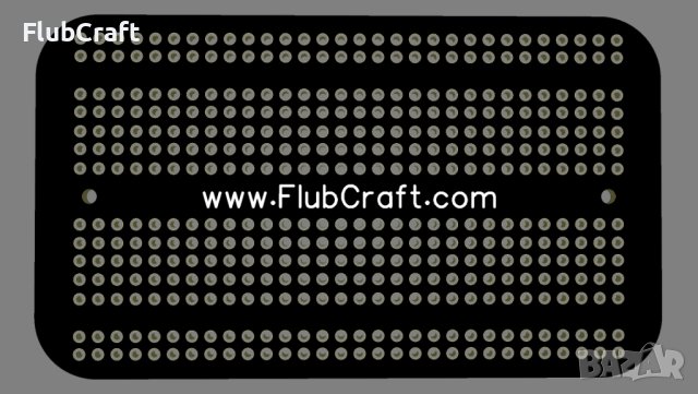 FlubCraft печатнa платкa 400 Гнезда ( PCB BreadBoard ), снимка 1 - Друга електроника - 43968454
