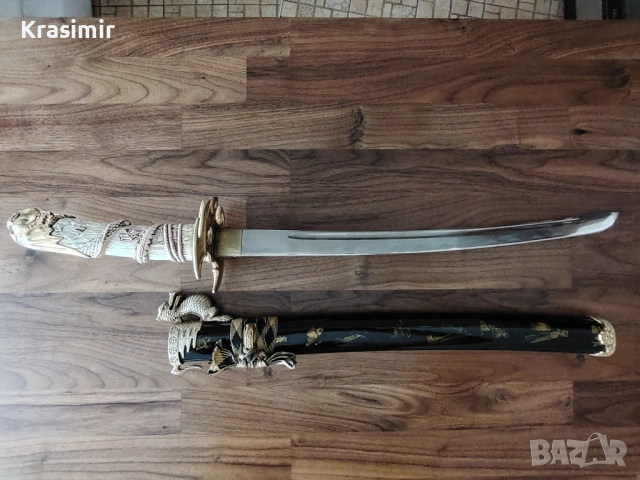 Японски самурайски меч, снимка 6 - Други ценни предмети - 53539133