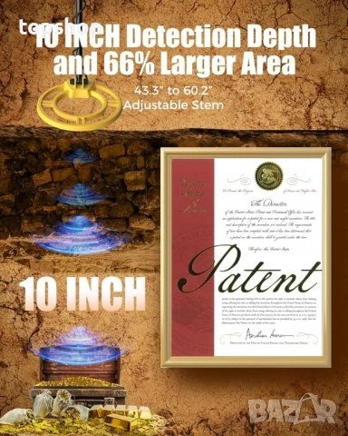 Нов Металотърсач MIYAY за възрастни (немски патент 2024), професионални металотърсачи с LCD дисплей, снимка 6 - Гедорета - 51562979