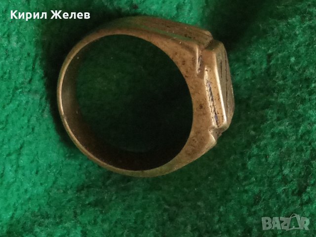 Пръстен стар бронзов 8981, снимка 3 - Колекции - 33371090