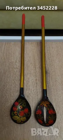 лъжици хохлома Русия отлични за ценители , снимка 1