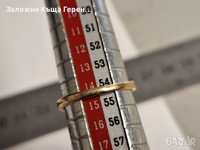 Златен пръстен 2,48гр. 14к, снимка 3 - Пръстени - 52874701
