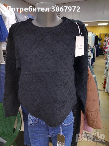 Дамска блуза памук и ангора , снимка 4 - Блузи с дълъг ръкав и пуловери - 52478019