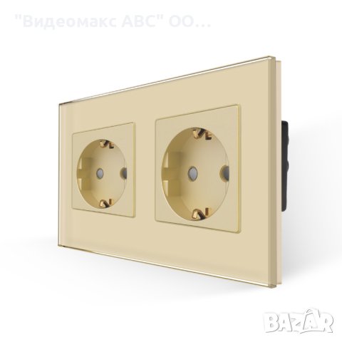 Двоен контакт 16A, комплект с кристална рамка, "LUX-ON" - БЯЛ, СИВ, ЧЕРЕН, ЗЛАТИСТ , снимка 7 - Ключове, контакти, щепсели - 40266506