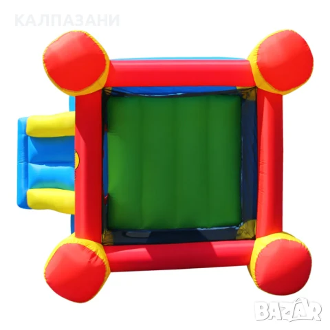 HAPPY HOP Батут замък с пързалка и помпа 253x200x160 9520 , снимка 3 - Надуваеми играчки - 50446733