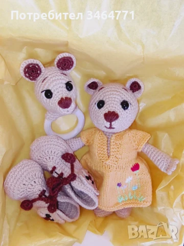 Плетени сладки животинки, снимка 7 - Плюшени играчки - 51240849