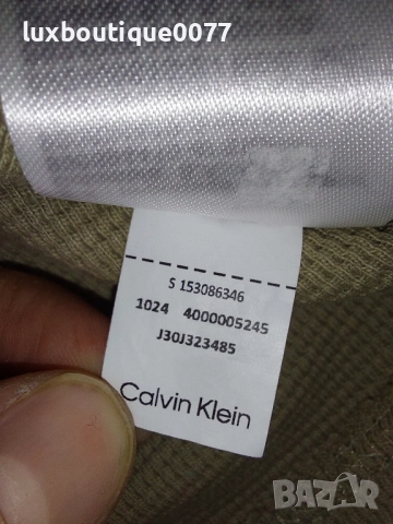 Чисто нов без етикет мъжки пуловер Calvin Klein Jeans , снимка 6 - Пуловери - 51636907