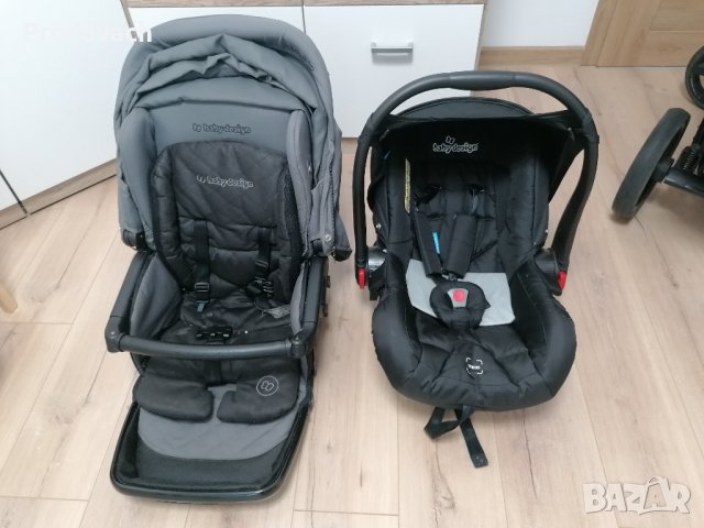 Бебешка количка 3в1 Lupo Comfort на Baby design + столче за кола, снимка 9 - Детски колички - 43690514