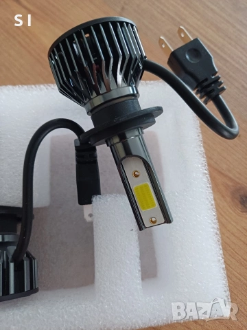 H7 LED крушки за фарове - 10 000LM, вентилатор, 6000K, мощни!, снимка 2 - Аксесоари и консумативи - 53426011