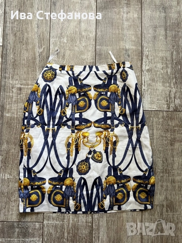 Нова елегантна маркова оригинална пола Hermes 100 % памук памучна , снимка 2 - Поли - 51779563