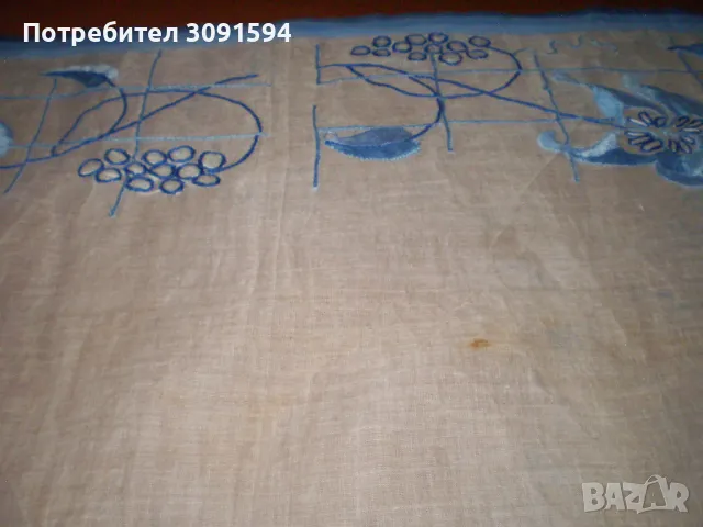 стара ръчно бродирана покривка  на батиста рядка находка, снимка 7 - Други ценни предмети - 48440087