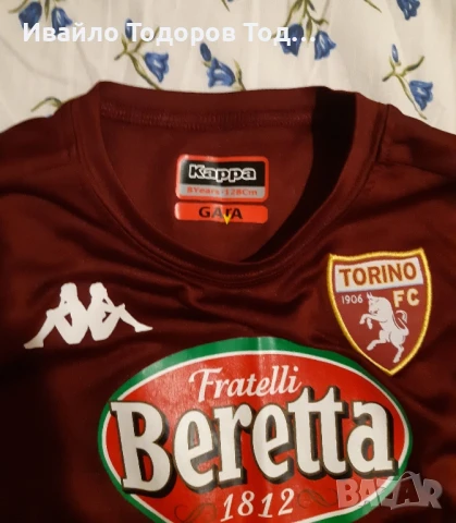 Маркова тениска Kappa с дълъг ръкав на FC Torino 1906, снимка 4 - Детски тениски и потници - 51409102