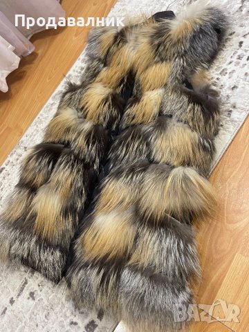 Дамски елек естествен косъм, снимка 2 - Елеци - 39551720