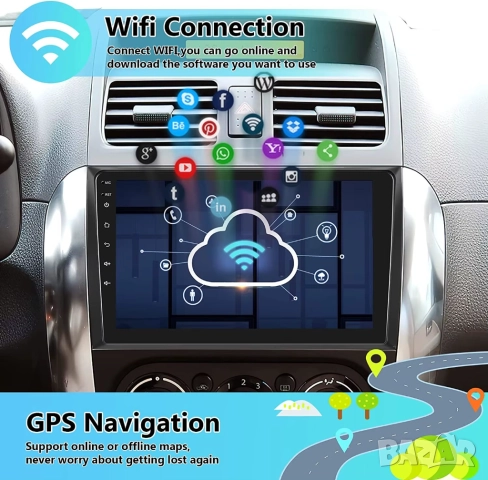 Мултимедия, Двоен дин, Suzuki SX4, Андроид, Навигация, 2DIN, плеър, екран Android, Сузуки SX4, снимка 6 - Аксесоари и консумативи - 51966060