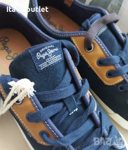 Оригинални в кутия кецове Pepe Jeans, естествен велур, 43, снимка 6 - Кецове - 50125425