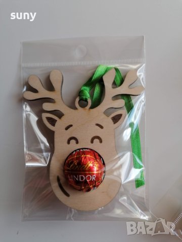 Коледна дървена играчка за елха с гравирано име, снимка 3 - Коледни подаръци - 43056510
