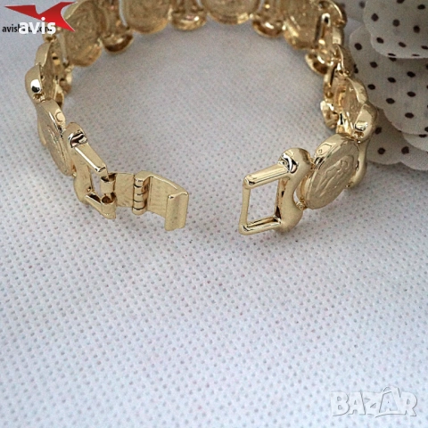 Гривна с 14К златно покритие 234854, снимка 2 - Гривни - 53511052