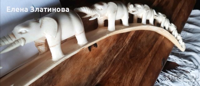 Скулптура от слонова кост , снимка 3 - Статуетки - 44071005