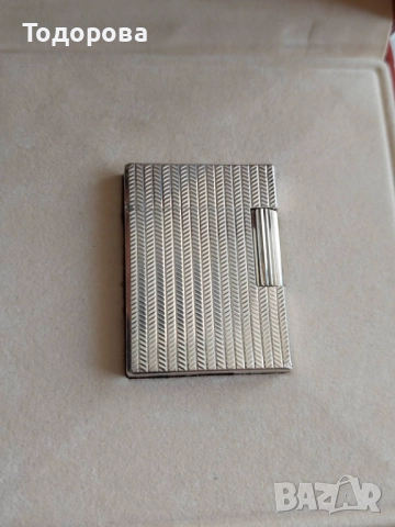 Сребърна Запалка Дюпонд(S.T.Dupont lighter) с оригинална кутия и документи, 800 лв, снимка 3 - Други ценни предмети - 52335907