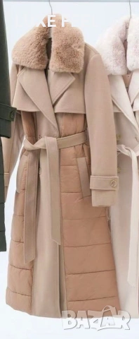 Дамско Палто ⚜️Бежаво, снимка 3 - Палта, манта - 53199837