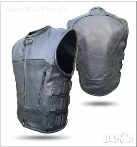 Кожен елек icon кожа естествена телешка кожа мото мъжки дамски детски, снимка 7 - Аксесоари и консумативи - 49206809