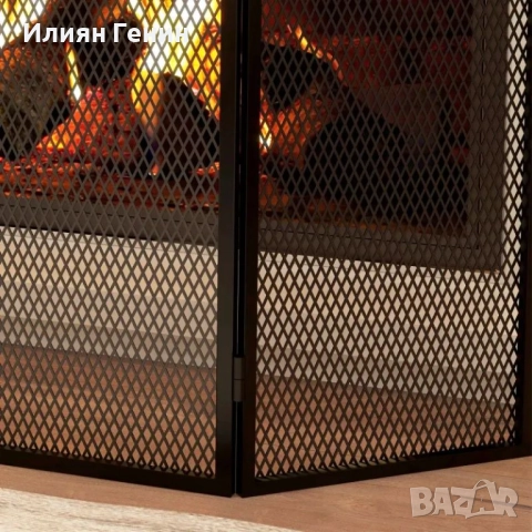 HOMCOM Защитен панел за камина, Сгъваем, С покритие, снимка 5 - Други - 52015064