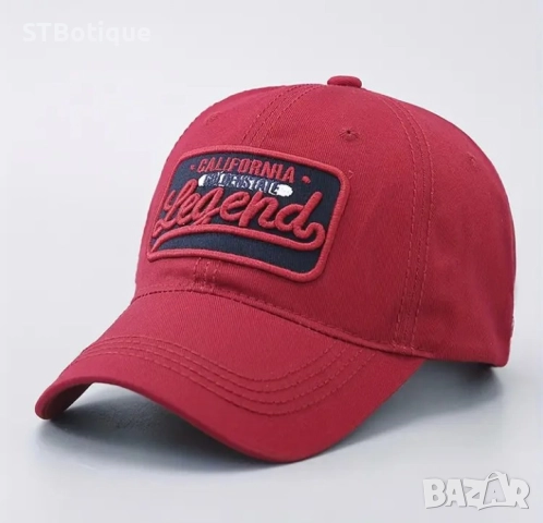 🧢 Стилна бейзболна шапка с 3D бродерия „LEGEND“ – от STBoutique, снимка 10 - Шапки - 52179592