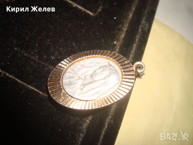 СТАРА ГЕРМАНСКА ПОЗЛАТЕНА ИКОНКА ПОСРЕБРЕНА МЕДАЛЬОН 21105, снимка 9 - Антикварни и старинни предмети - 32689499