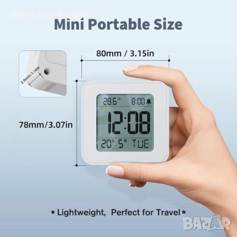  Будилник, за нощно шкафче, снимка 7 - Друга електроника - 52224044