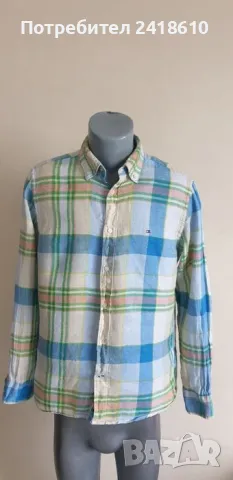 Tommy Hilfiger Linen Regular Fit Mens Size M Лен ОРИГИНАЛ! Мъжка Ленена Риза!, снимка 9 - Ризи - 48477747