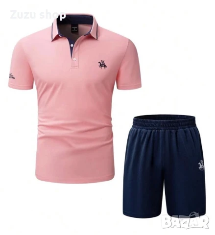 Мъжки комплект тениска и къси панталони, снимка 6 - Къси панталони - 50807627