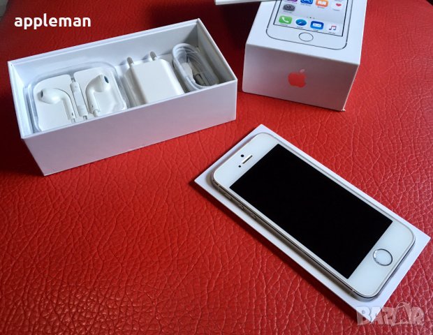 Apple iPhone 5S бял 16Gb Фабрично отключен Айфон телефон , снимка 2 - Apple iPhone - 38916326