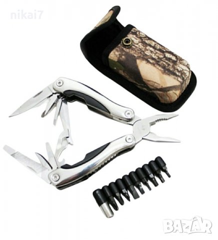 USA Тактически клещи 9 елемента +калъф колан функционални Туризъм/Лов, снимка 9 - Клещи - 37643034