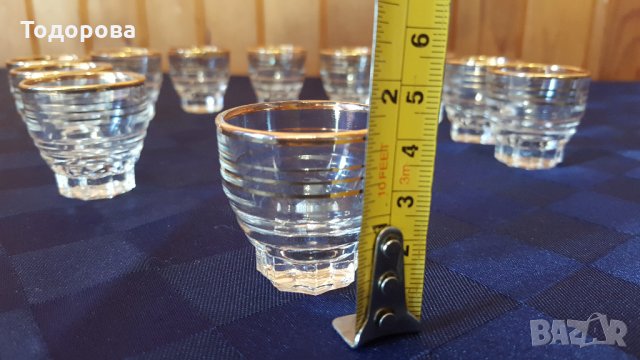 Чашки за концентрат с позлата, снимка 4 - Антикварни и старинни предмети - 32711291