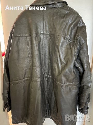 Естествена кожа мъжка шуба голям размер, снимка 2 - Якета - 38590563