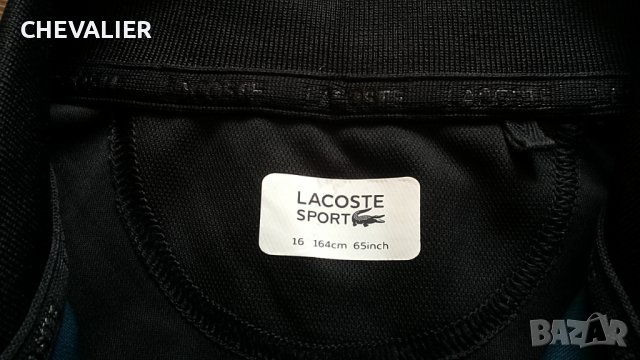 LACOSTE JUNIOR SPORT POLO ULTRA DRY Размер 164 см / 14 години оригинална тетска дениска 56-51 , снимка 13 - Детски тениски и потници - 38218216