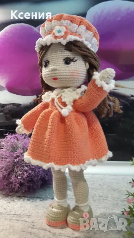 Плетена играчка Кукла Мелиса, Ръчно изработена, Перфектен подарък, снимка 15 - Плюшени играчки - 48936121