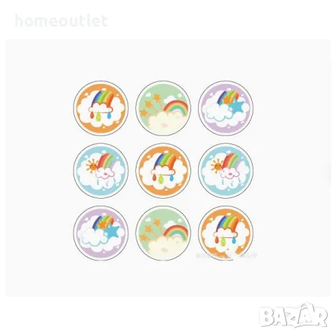 Детски хартиени торбички, пакет от 12 бр GIFT BAG (X12) X001AXIQ0P (RAINBOW), снимка 2 - Други - 47547996