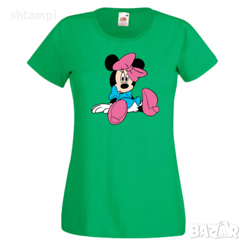 Дамска тениска Minnie Mouse 4 Подарък,Изненада,Рожден ден,, снимка 4 - Тениски - 36530758