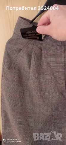 Нов кариран панталон с етикета , снимка 4 - Панталони - 49182702