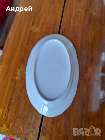 Стара порцеланова чиния,плато #7, снимка 5 - Антикварни и старинни предмети - 33096683