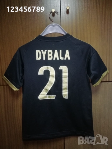 Ювентус Дибала оригинална тениска фланелка трети екип 2015/2016 adidas Dybala Juventus черно-златна 