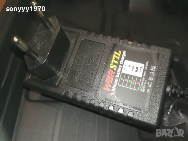 NEW MODEL САБЛЕН ТРИОН-LI-ION BATT X2+CHARGER 1410241143, снимка 7 - Куфари с инструменти - 47575033