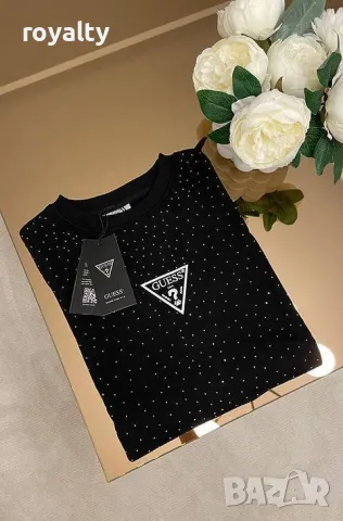 Памучни дамски тениски Guess Различни цветове , снимка 2 - Тениски - 50162803