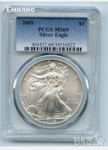 USA 🇺🇸 ONE SILVER DOLLAR 2009 PCGS MS 69