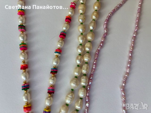 Колиета с перли, снимка 4 - Колиета, медальони, синджири - 51199258