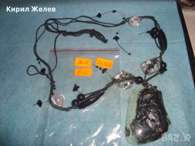 ФЕШЪН АРТ КОЛИЕ МЕДАЛЬОН СМОЛА МЪНИСТА ХЕНД-МЕЙД ВЕЧЕРНА ОГЪРЛИЦА 26966