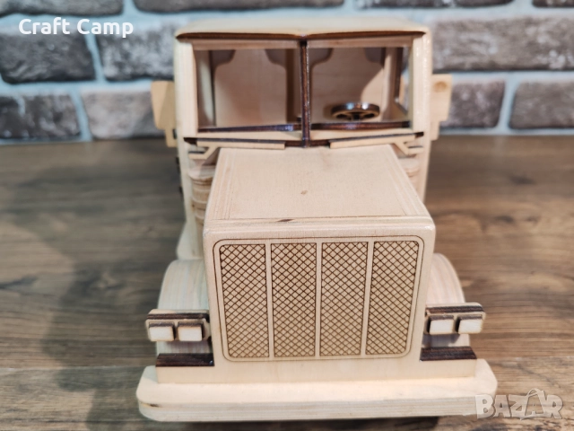 Дървен модел на фермерски камион – Craft Camp, снимка 13 - Коли, камиони, мотори, писти - 52735528